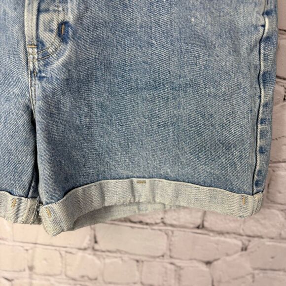 Vintage Gap Loose Fit Cuffed Jean Shorts Y2K Button Fly Size Size 12 C - Picture 5 of 11